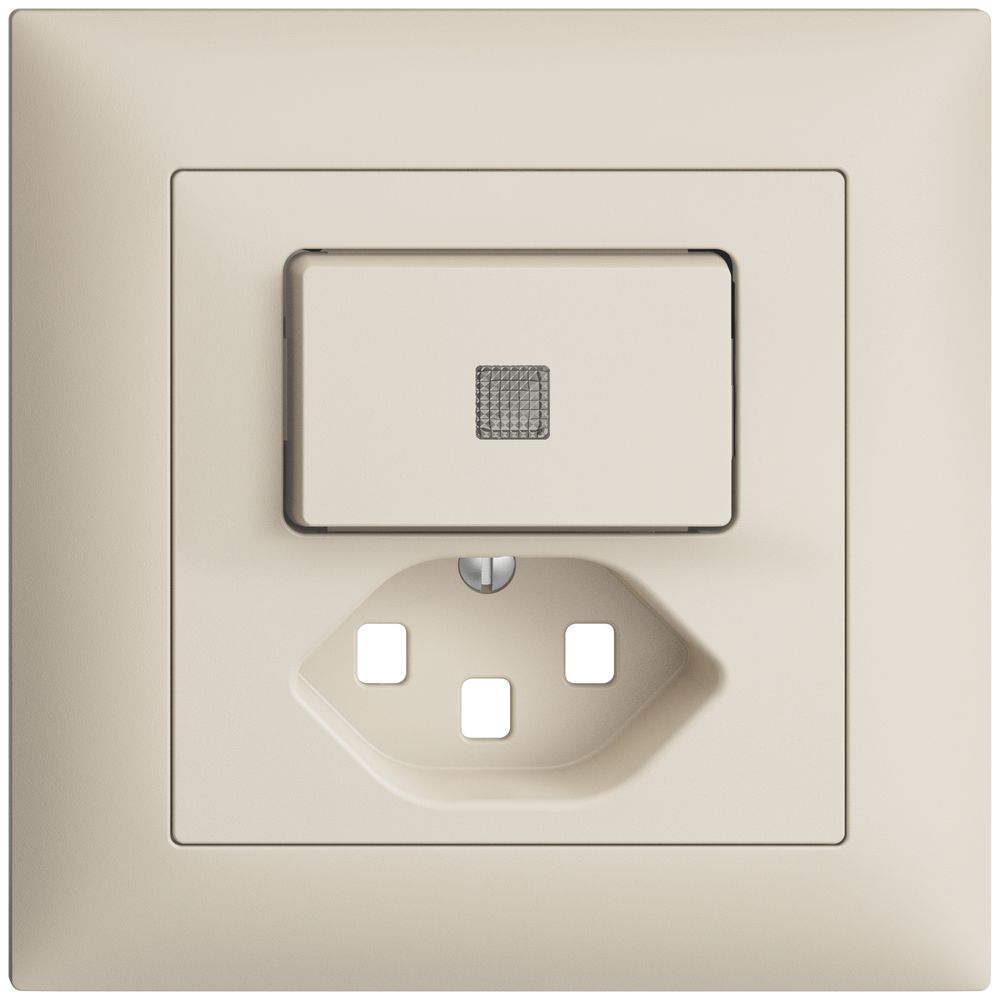 Kit frontal ENC EDIZIOdue crema 88×88mm T23, lentille,