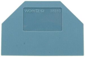 Plaque d'extrémité DIN35 gris pour 38300