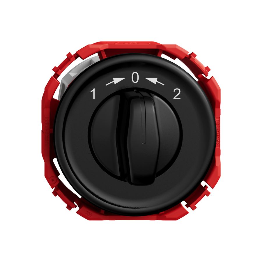 Schwenktaster STANDARDdue SNAPFIX® 1->0<-2/1P mit Drehgriff sz