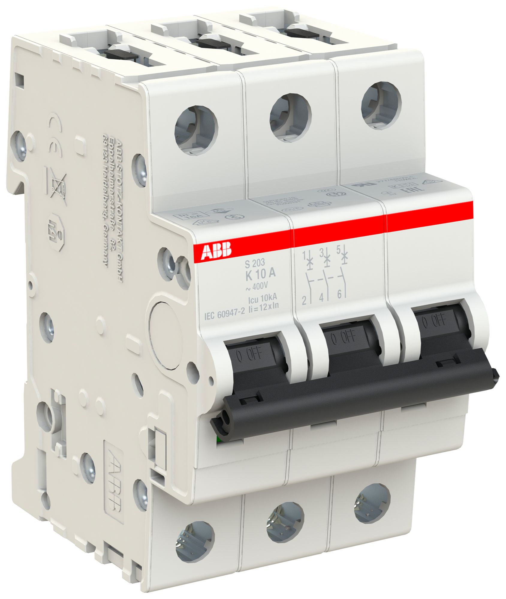 Leitungsschutzschalter ABB S203-K10 10A 6kA