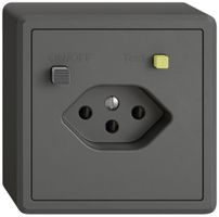 AP-Steckdose FI EDIZIO.liv 1×T13 dgu