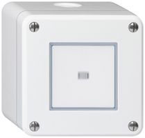 Contatto pulsante AP robusto IP55 2P bianco illuminato