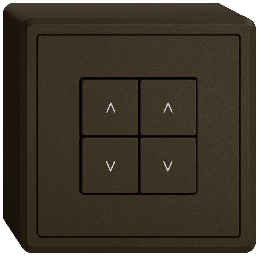 Interrupteur stores AP EDIZIO.liv Wiser SNAPFIX® 2 canaux 4 touches WLAN br