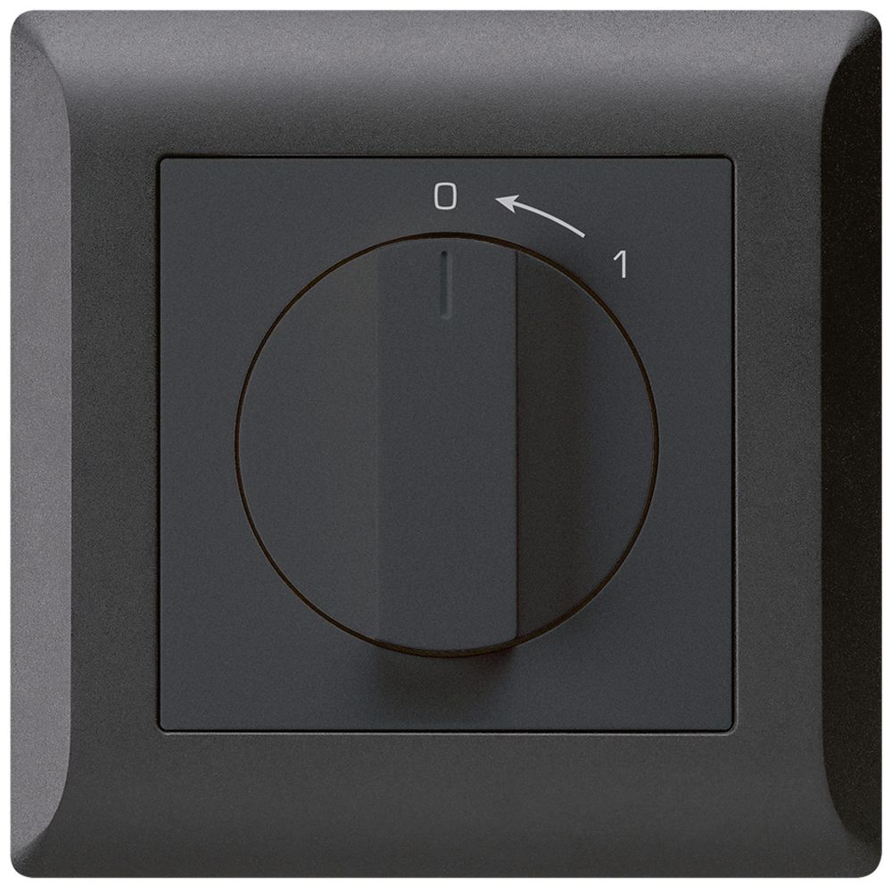 UP-SchwenkTaster 0<-1/1L schwarz kallysto.line mit Drehgriff
