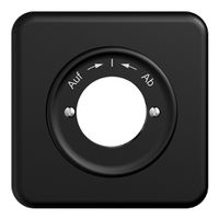 Frontset STANDARDdue Auf->I<-Ab schwarz 90×90mm für Schwenktaster