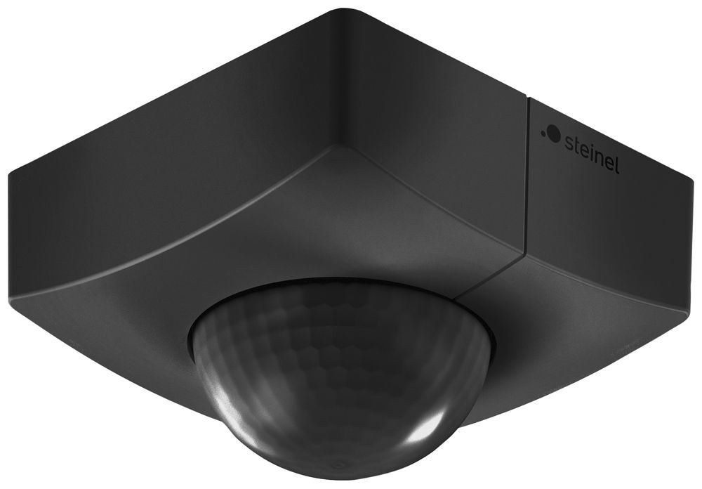 AP-Präsenzmelder Steinel IS 3360 COM1 IP54 2.8m PIR 3m² eckig schwarz