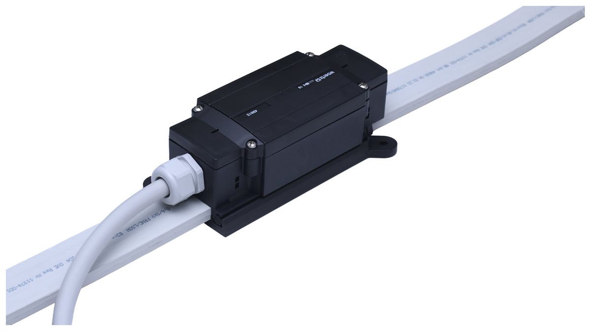 Boîte de dérivation Woertz 5P 690V 76A 3 N PE 2 1 IP65 noir