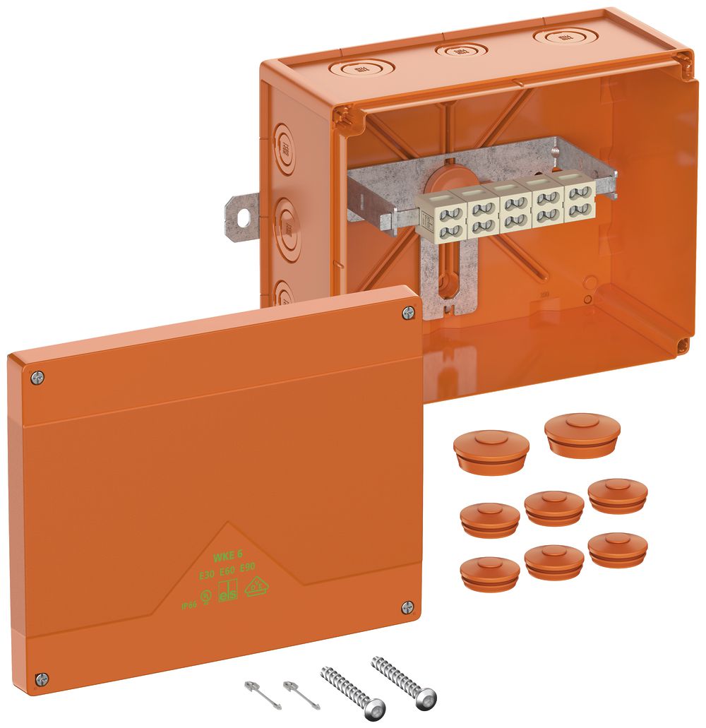 Boîte de dérivation AP Spelsberg WKE 6 Duo 5×10mm² E90 250×200×120mm IP66 or
