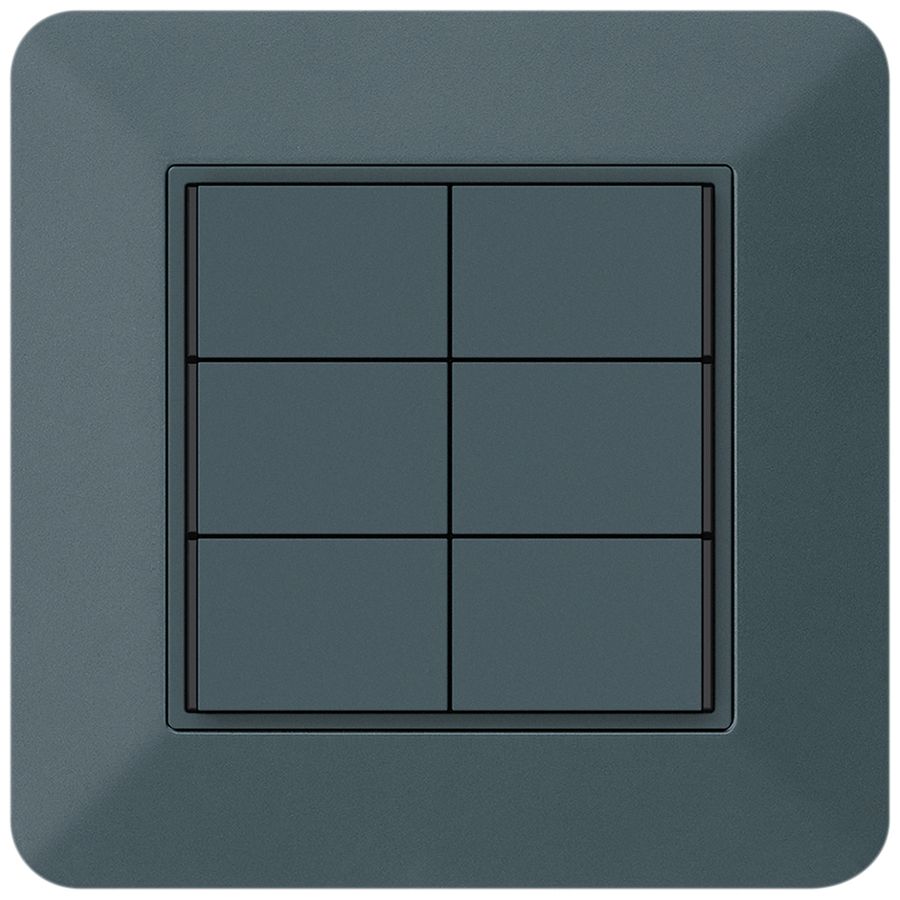 Poussoir KNX ENC KTR 6×touches 6×points actionnables LED anthracite