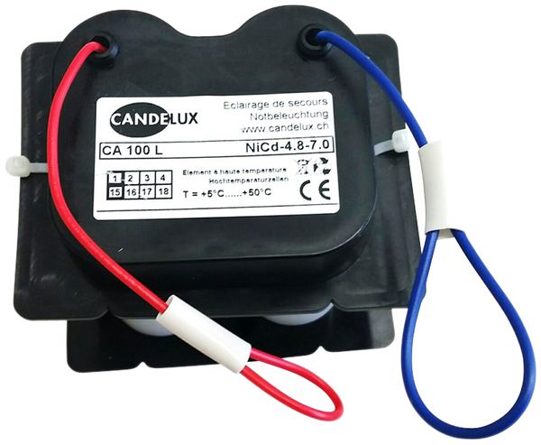 Accu CA 100 L NiCd 4.8V/7Ah pour baladeuse de secours HKC 100 C