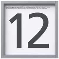 Modulo info LED Siedle Vario indipendente dal sistema materiale sintetico arg