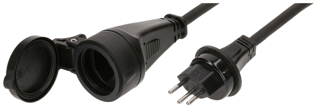 Cavo di prolunga MH gomma 10A 230V 3×1.5mm² T13/T13 20m IP55 ne