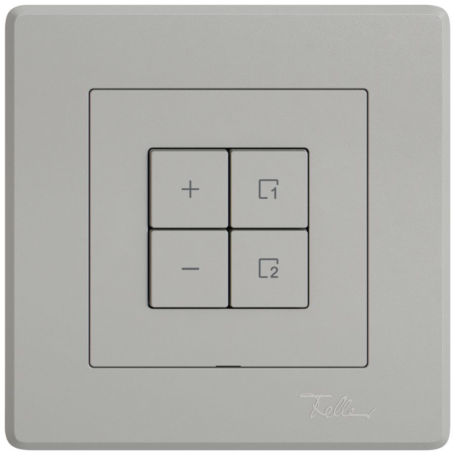 Station sec.variateur ENC EDIZIO.liv Wiser SNAPFIX® 1 scène 4 touches WLAN grc