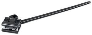 Clip d'arrêt avec collier EdgeClip T40XEC5SP-E, haut parallèle 45° 1…3mm PA66HS
