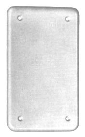 Abdeckplatte III 4 Befestigungslöcher weiss