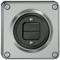 UP-Storenschalter ELEMENT 1P 2 Tasten aluminium