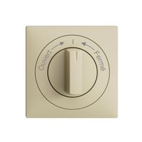 Frontset EDIZIOdue Ouvert->I<-Fermé vanille 60×60mm für Schwenktaster