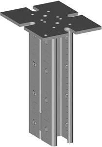 Doppelschaft Niedax 200mm tauchfeuerverzinkt