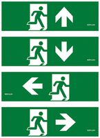 Set di pittogrammi ESYLUX SLX FLAT 24 d/s/b/a