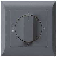 UP-Drehschalter kallysto.line 1/1L anthrazit mit Drehgriff