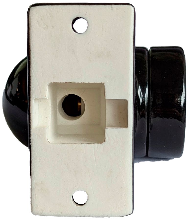 Douille Elektrogros pour montage en saillie E27 porcelaine noir