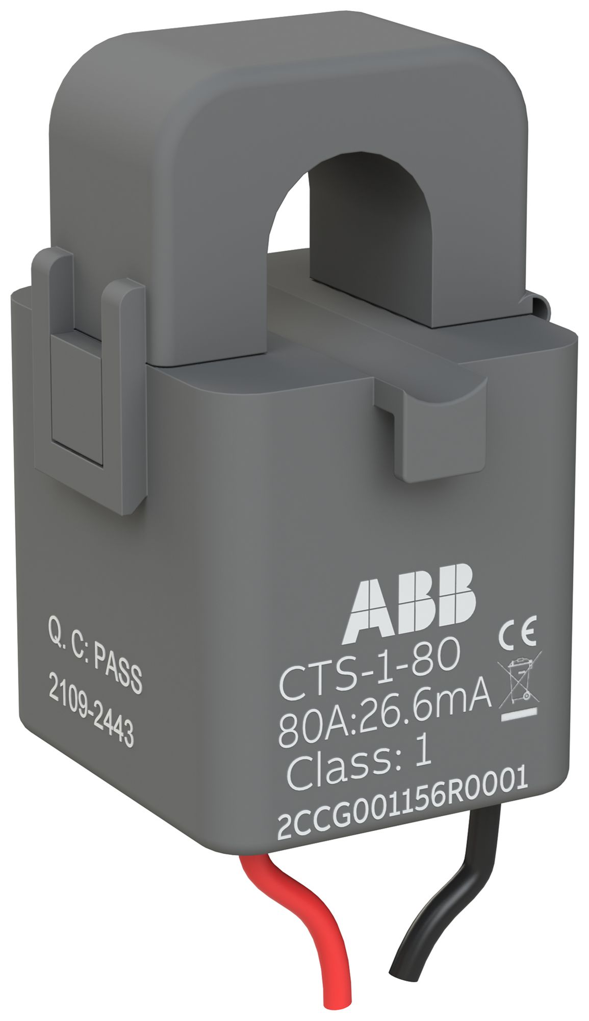 Trasformatore di corrente ABB CTS-1-80 80A per INS-E3 per conduttore ≤10mm²