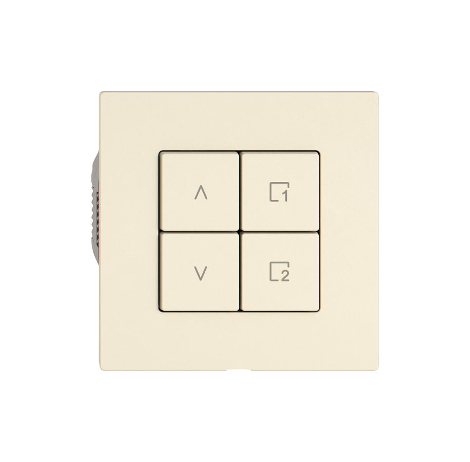 Station sec.stores EDIZIO.liv Wiser SNAPFIX® 1 scène 4 touches WLAN cr