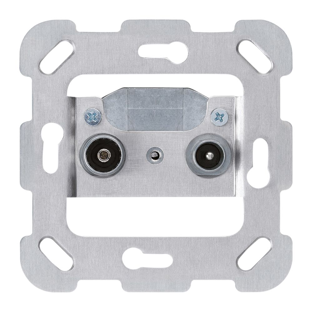 Intérieur pour prise de passage R/TV Hager 23dB avec plaque de fixation