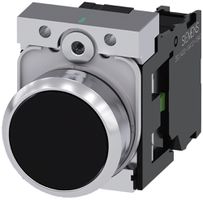 Drucktaster Siemens SIRIUS ACT Halter 1S schwarz Metall hochglanz
