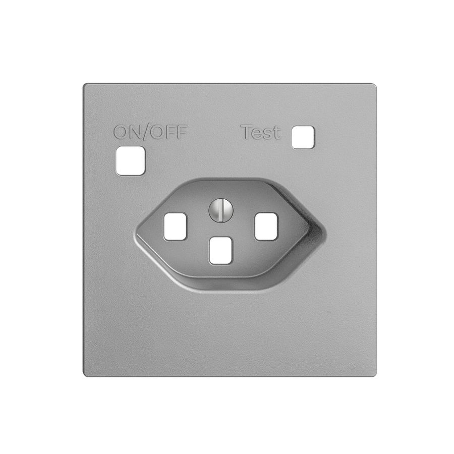 Frontset EDIZIOdue zu FI-Steckdose F, T23, silver