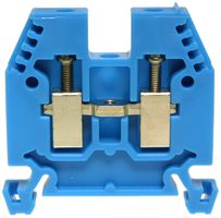 Morsetto di passaggio componibile WZ Ex 2.5…6mm² 41A 1000V vite 2×1 DIN 35mm bl