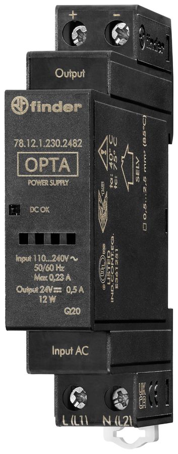 Schaltnetzgerät FINDER OPTA 78.12 110…240V 24V 0.5A 12W 1TE
