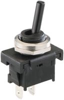 EB-Kippschalter ELBRO, 6A/250V 1L, Lötanschluss, schwarz