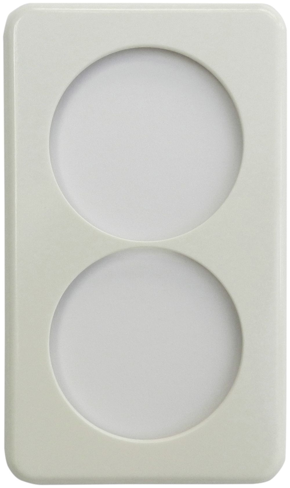 Abdeckplatte Gr.I-I weiss Apparate-Achsdistanz 60mm