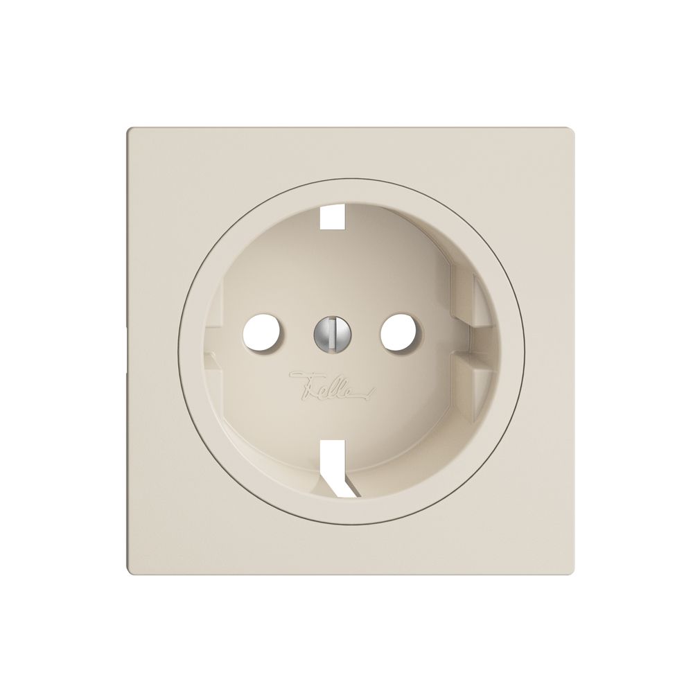 Frontplatte EDIZIOdue F für SCHUKO-Steckdose, 60×60 mm crema