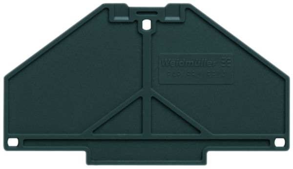 Plaque de fermeture Weidmüller PAP PRV/PPV4 70×3mm noir