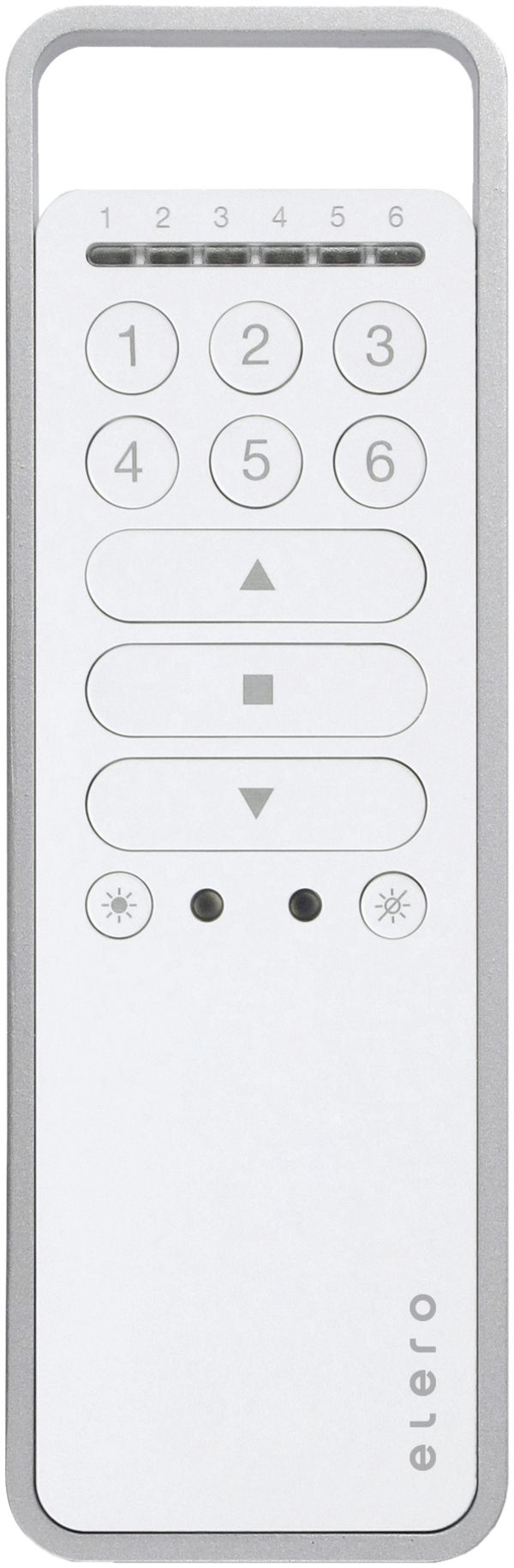 Télécommande RF elero ProLine VarioCom, 6-canal, à piles, blanc