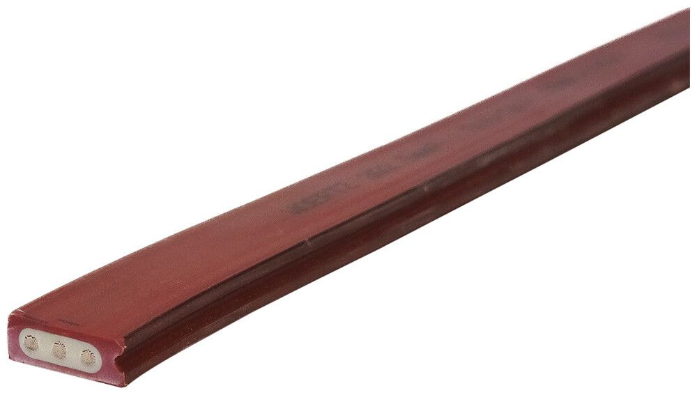 Cavo piatto Woertz 3×2.5mm² senza alogeni rosso B2ca