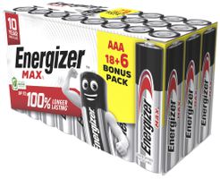 Batterie Energizer Max Alkali-Mangan 1.5V LR03 24 Stück