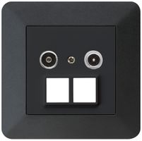 Prise multimédia ENC kallysto.trend R/TV 4dB 2GHz noir