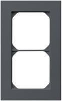UP-Abdeckrahmen kallysto.pro 2×1 anthrazit 94×154mm