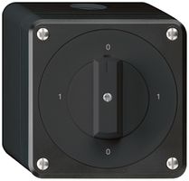 AP-Drehschalter robusto IP55 Schema 0/2P schwarz