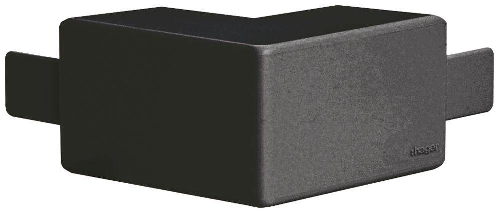 Angolo esterno Hager tehalit.LF 33×20mm nero IP30