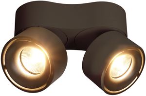 LED-Spot maxLUCE DOUBLE SHINE 2×13W 930 2×1100lm 2×36° matt schwarz