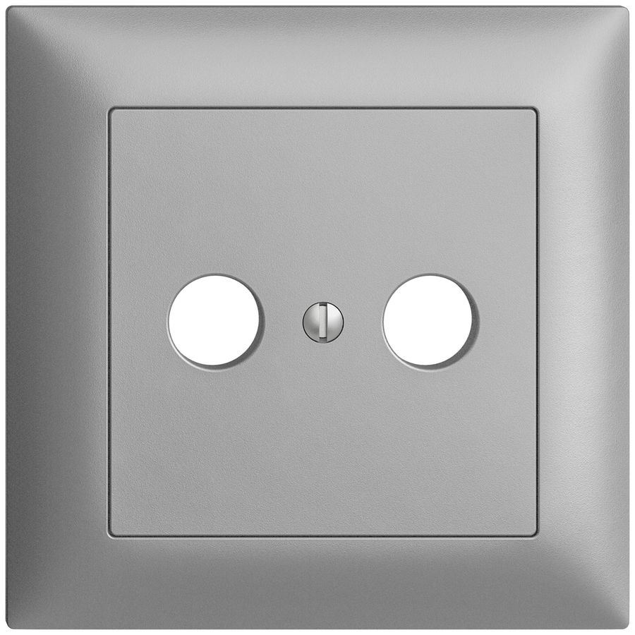 UP-Frontset EDIZIOdue silver 88×88mm