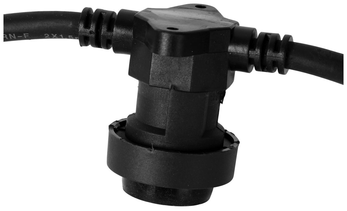 Guirlande M. Schönenberger 230V 10W 15×E27 LED interchangeable 15m IP44 noir