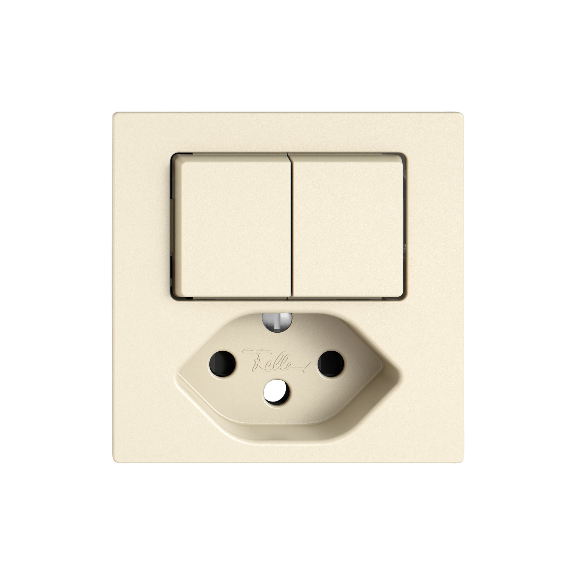 Kit de montage EDIZIO.liv SNAPFIX® p.combi.T13 a.2 boutons shutter cr