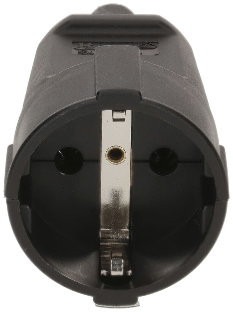 Prise mobile Schuko MAX HAURI L+N+PE 16A 250V 0.75…1.5mm² noir