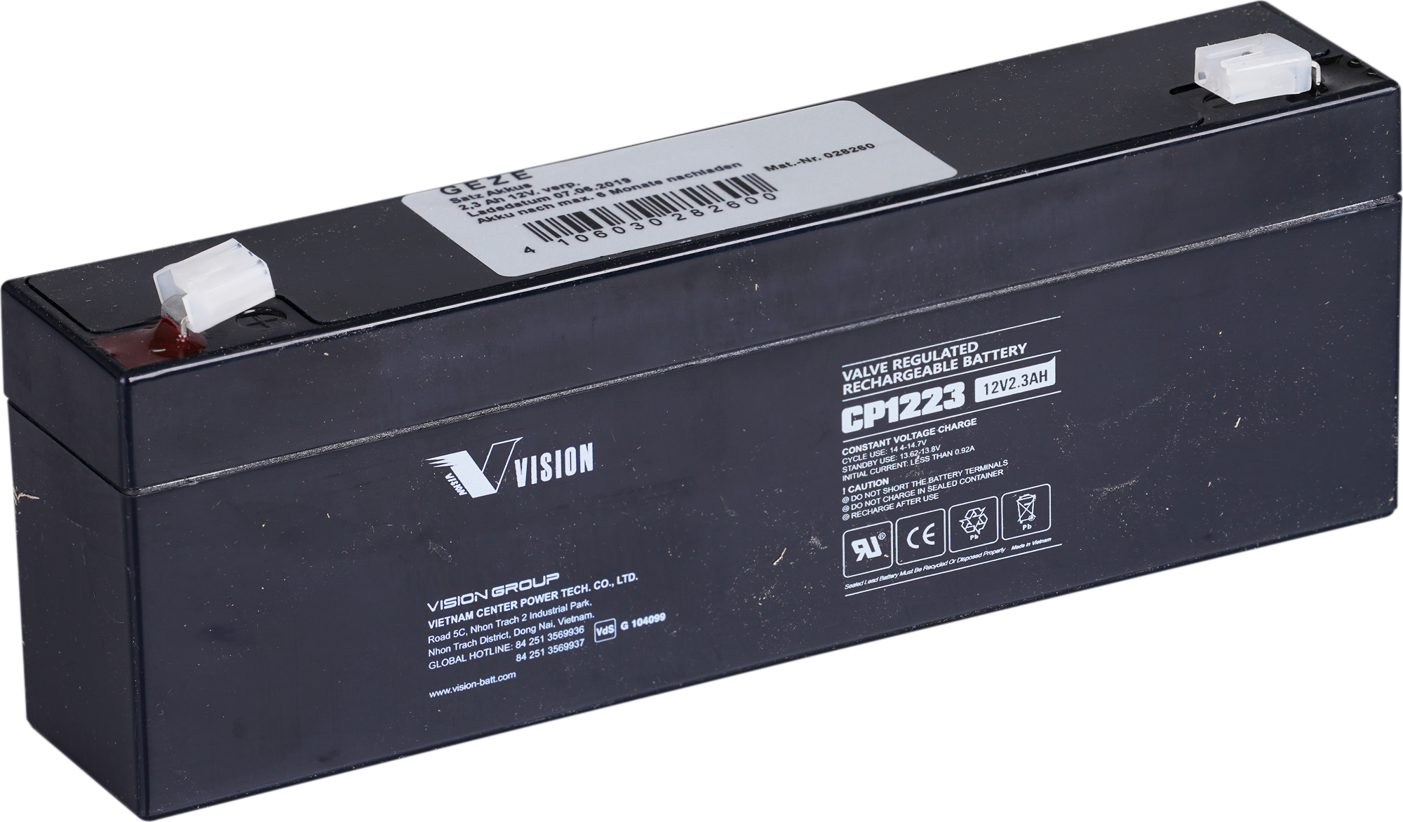 Ersatzakku für THZ 2,3 AH (2x12V)