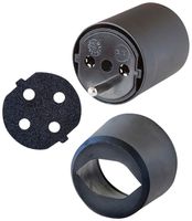 Adattatore fisso Brennenstuhl 3L 10A 230VAC Schuko/T12 con gomma cellulare nero